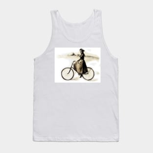 The Lady on the Bicycle Tank Top